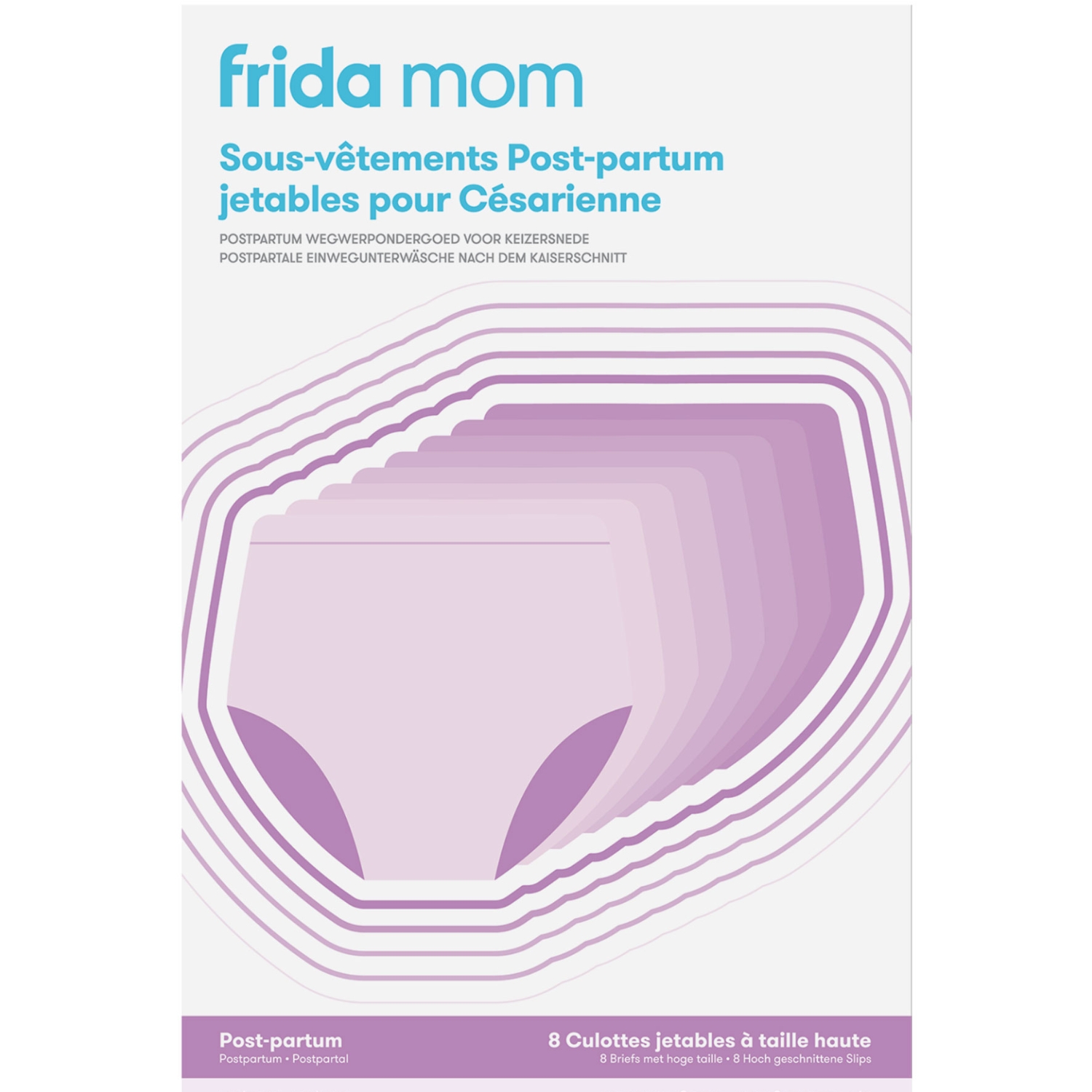 Lot de 8 sous-vêtements post-partum jetables pour césarienne (Frida) - Image 5