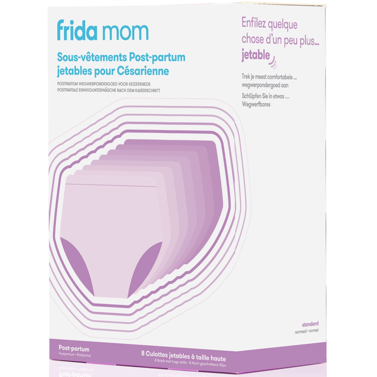 Lot de 8 sous-vêtements post-partum jetables pour césarienne (Frida) - Image 6