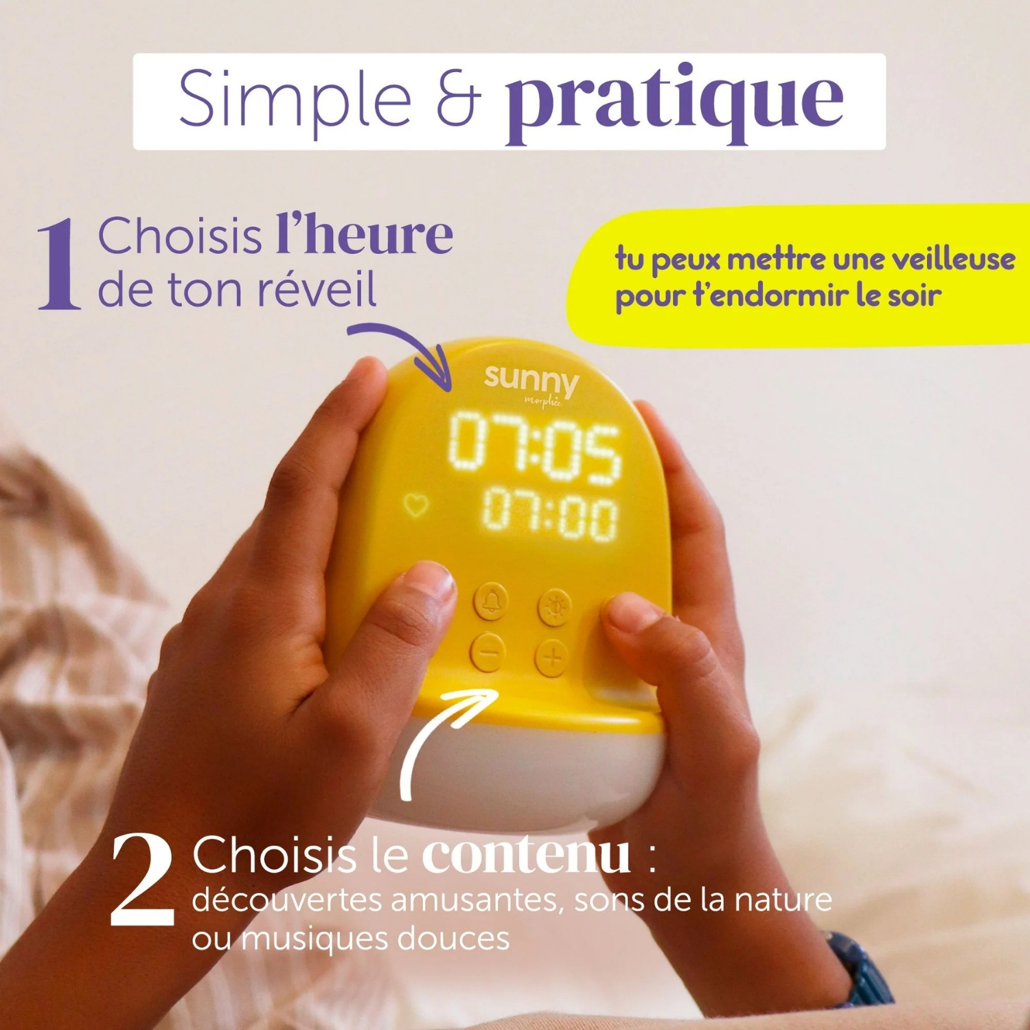 Réveil enfant Sunny (dès 3 ans) (Morphée) - Image 5