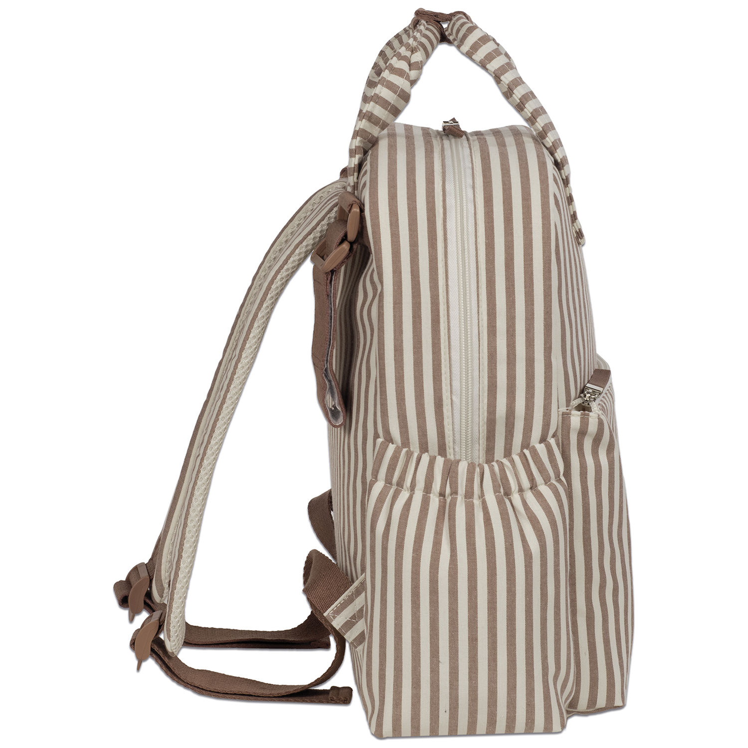 Sac à dos à langer Praliné Rayures Moka (Walking Mum) - Image 7