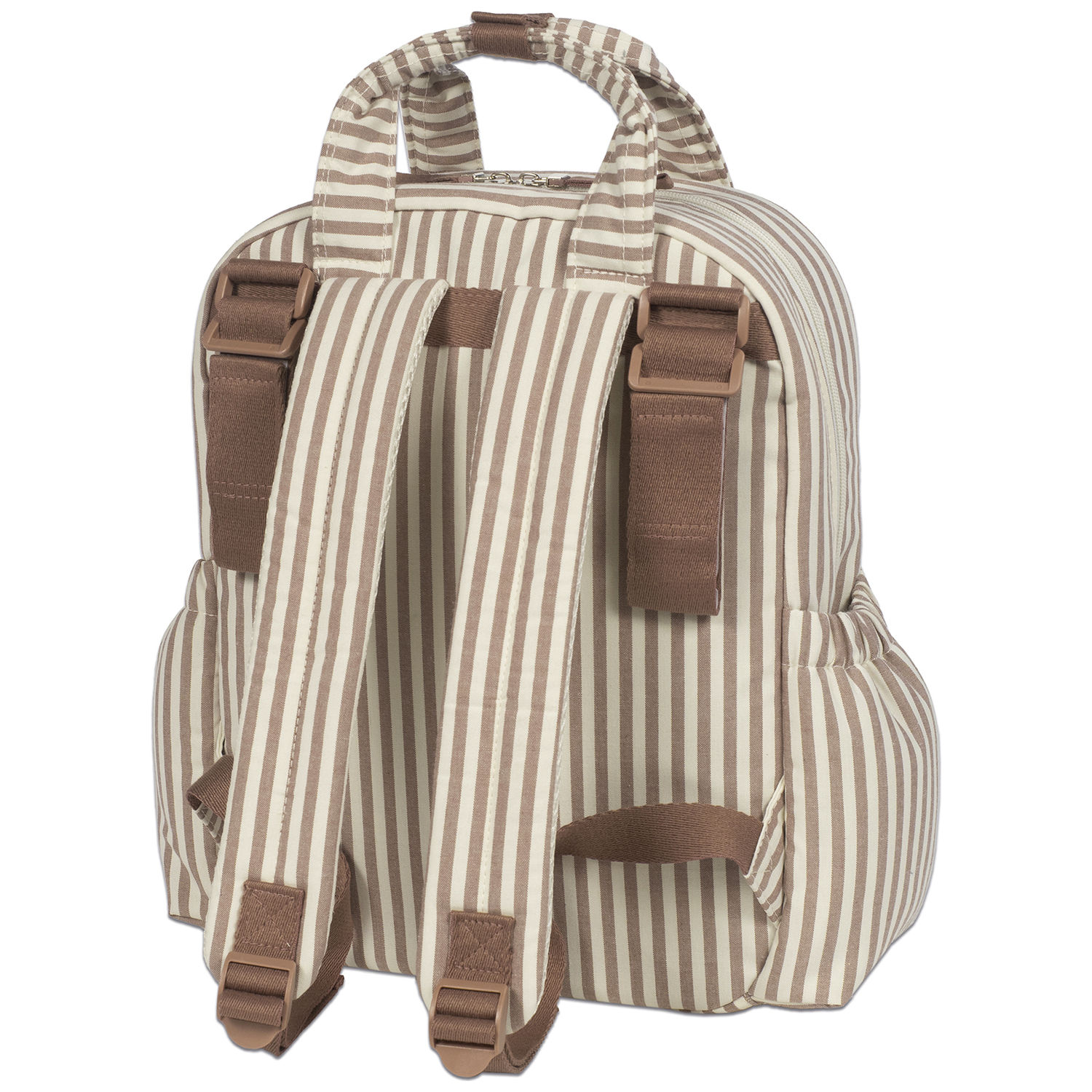 Sac à dos à langer Praliné Rayures Moka (Walking Mum) - Image 8