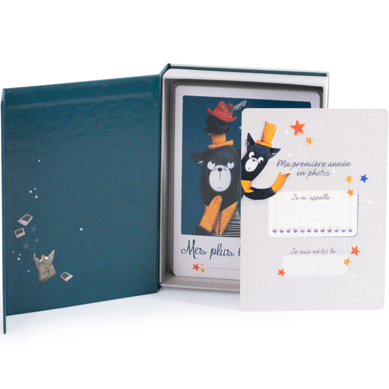 Cartes étapes Mes 12 premiers mois Mes Moustaches (30 cartes) (Moulin Roty) - Image 2