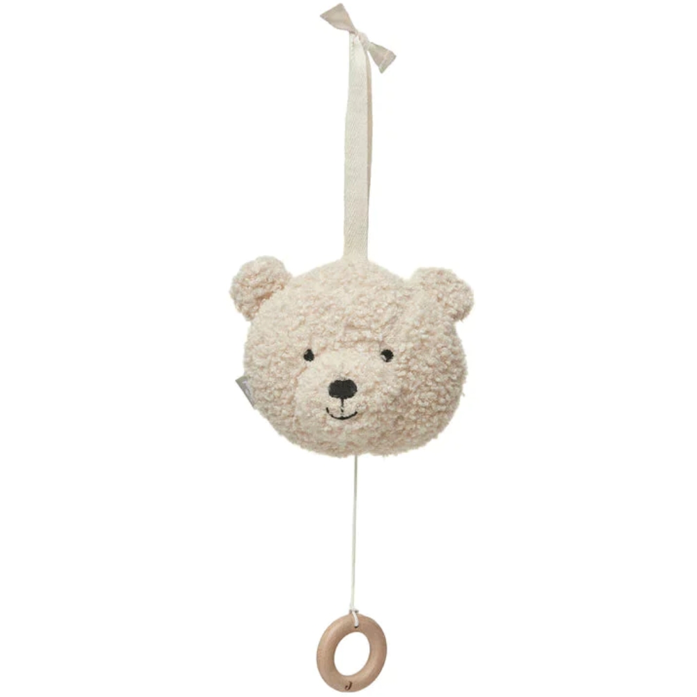Jollein - Peluche musicale Teddy Bear Naturel