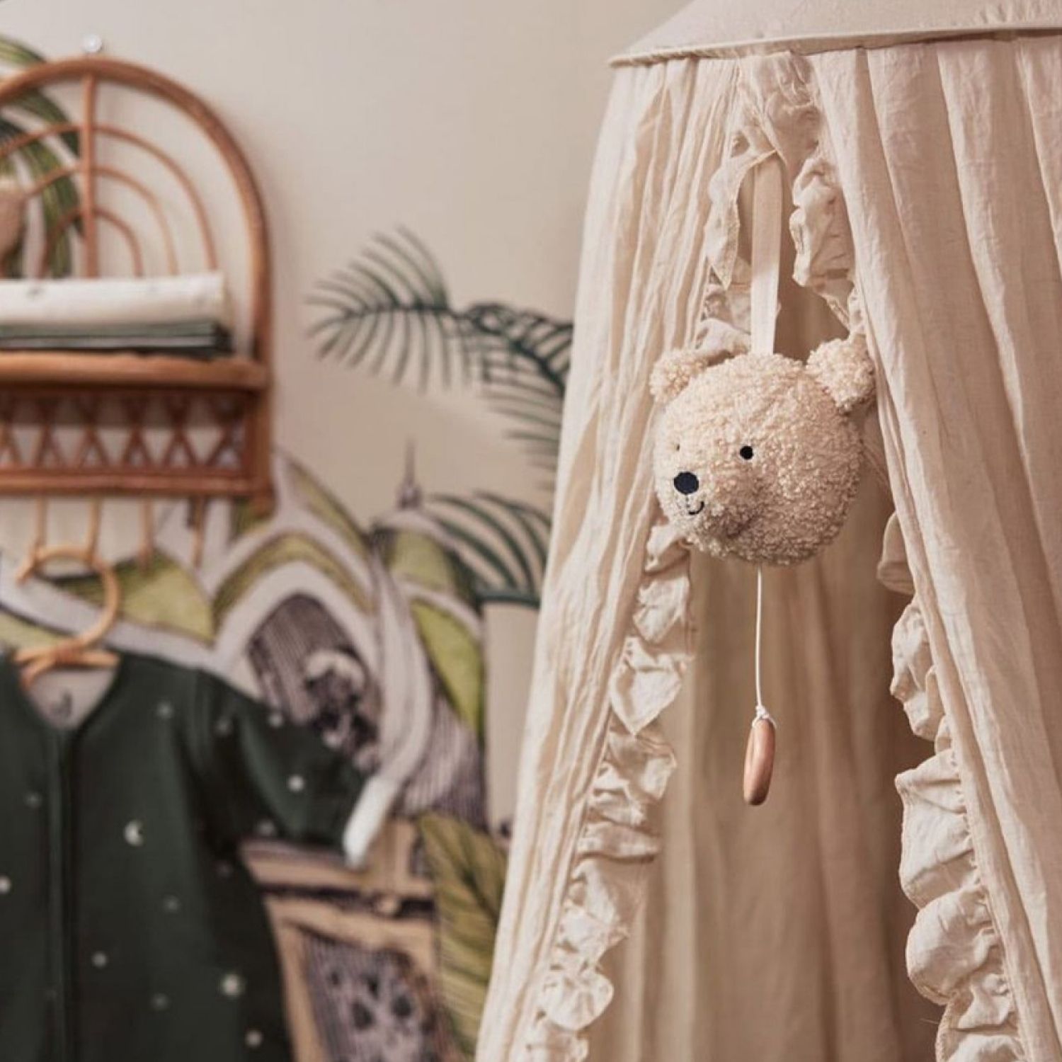 Peluche musicale Teddy Bear Naturel (Jollein) - Image 1