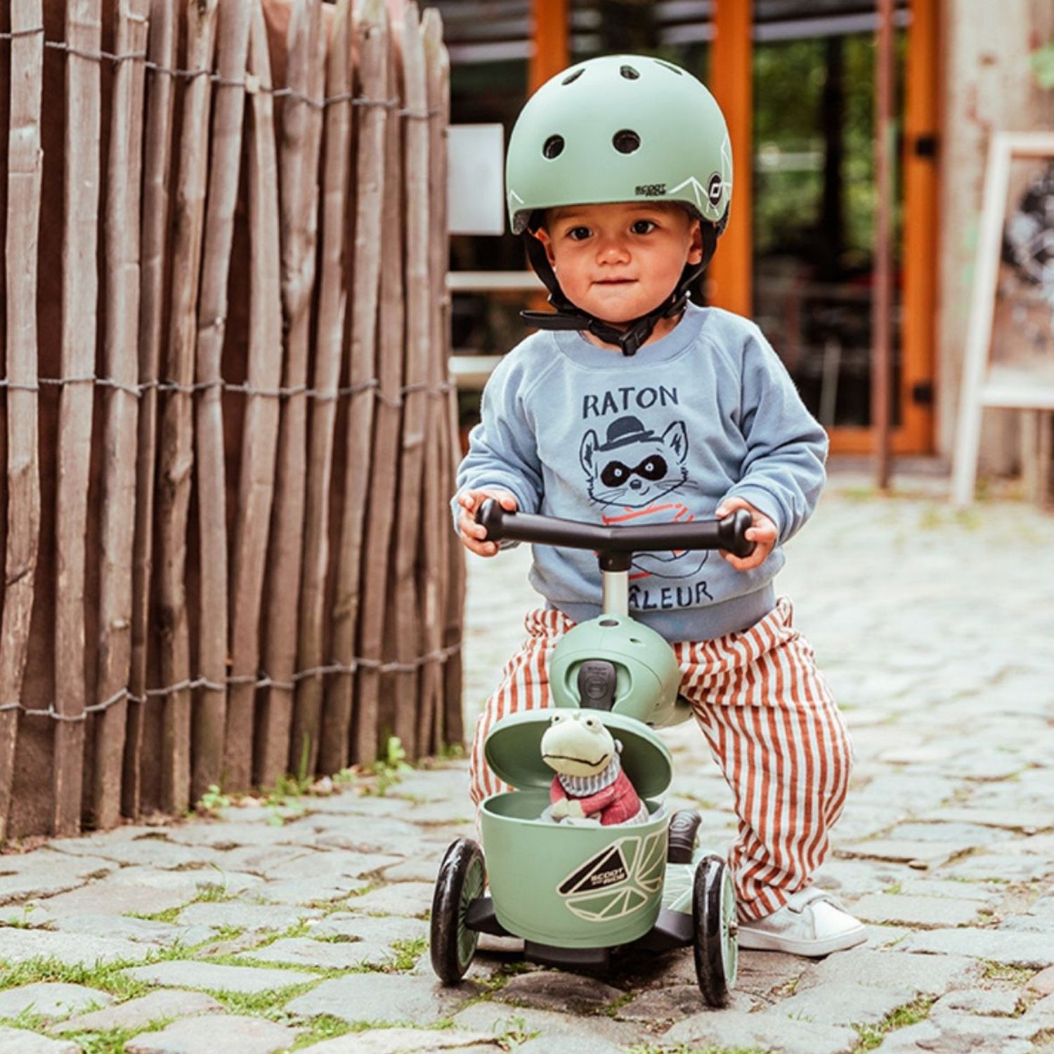 Porteur évolutif en Highwaykick 1 Lifestyle Green Lines (Scoot and ride) - Image 1