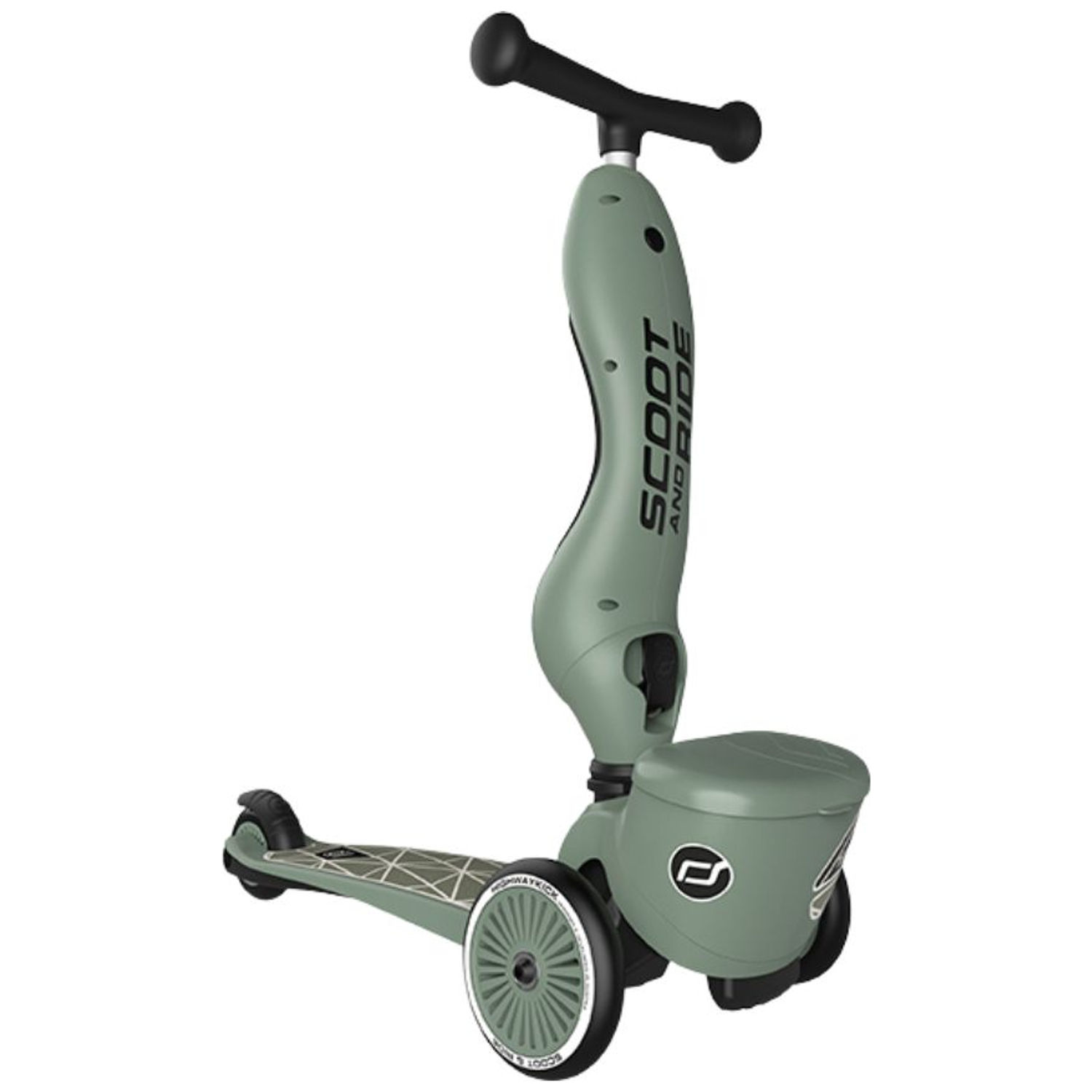 Porteur évolutif en Highwaykick 1 Lifestyle Green Lines (Scoot and ride) - Image 4