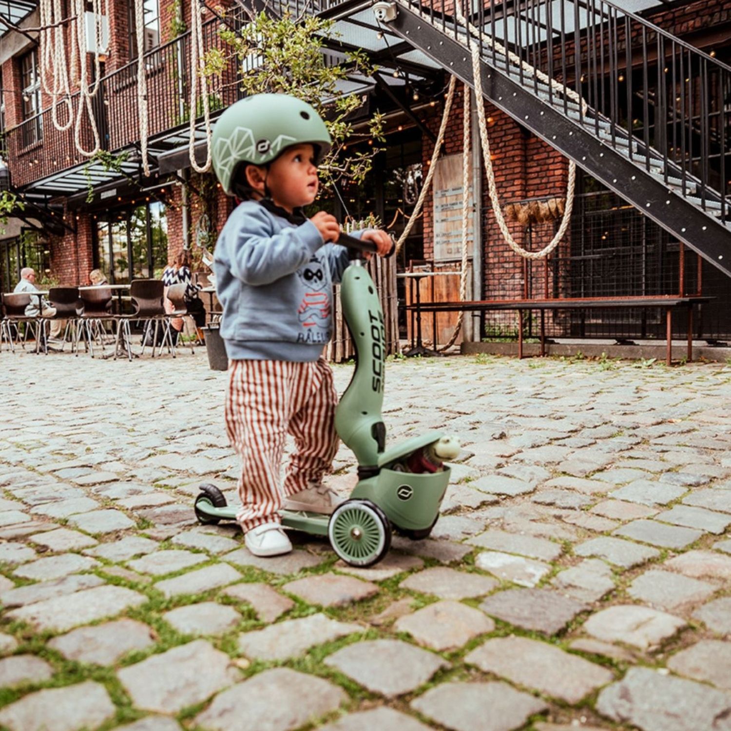 Porteur évolutif en Highwaykick 1 Lifestyle Green Lines (Scoot and ride) - Image 3