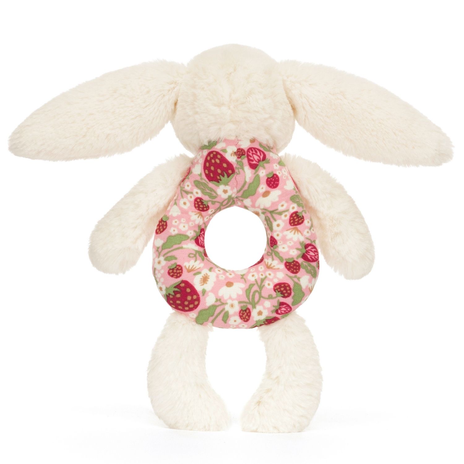 Hochet Lapin en fleurs Crème (18 cm) (Jellycat) - Image 2