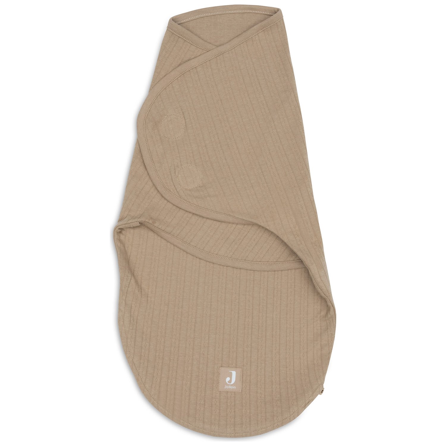 Jollein - Couverture d'emmaillotage Ajour Biscuit (0-3 mois)
