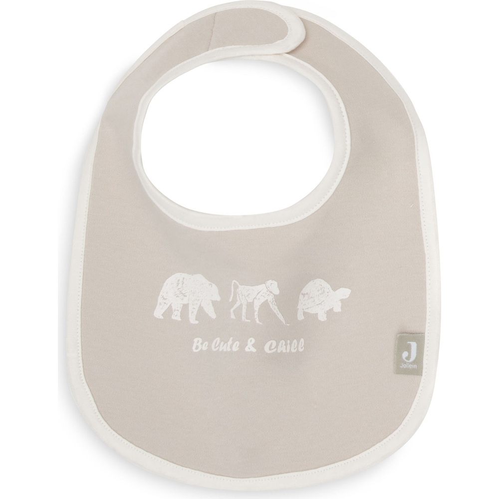 Lot de 5 bavoirs imperméables Animals Nougat (Jollein) - Image 2
