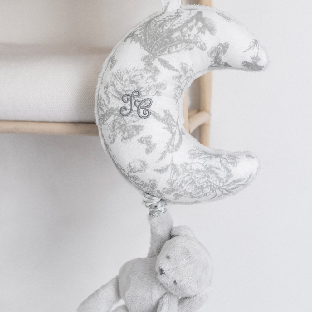 Tartine et Chocolat - Lapin musical Augustin gris