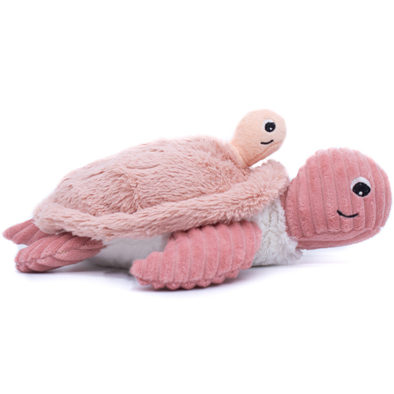 Peluche Les Ptipotos Sauvenou maman et bébé tortue rose (29 cm) (Les Déglingos) - Image 3