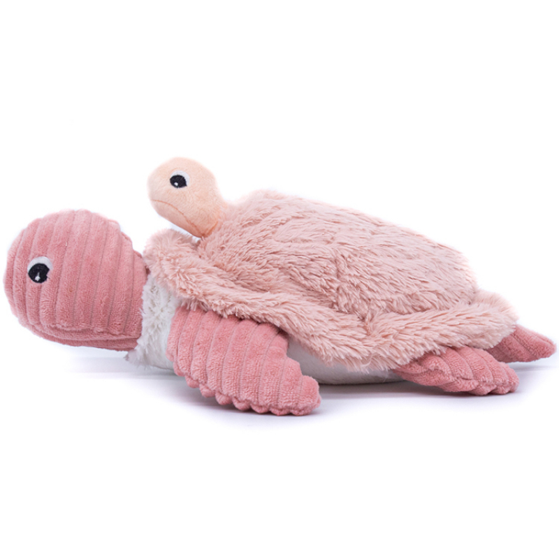 Peluche Les Ptipotos Sauvenou maman et bébé tortue rose (29 cm) (Les Déglingos) - Image 6