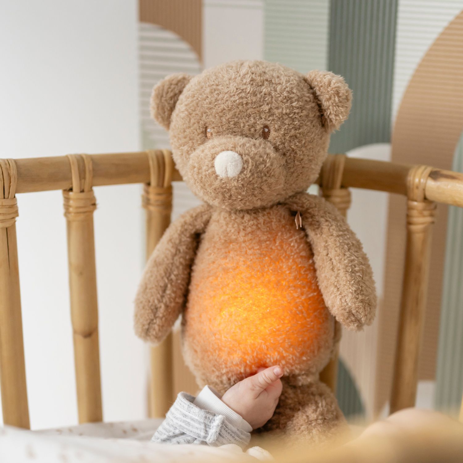Peluche veilleuse Sleepy Teddy Ours Caramel (Nattou) - Image 1