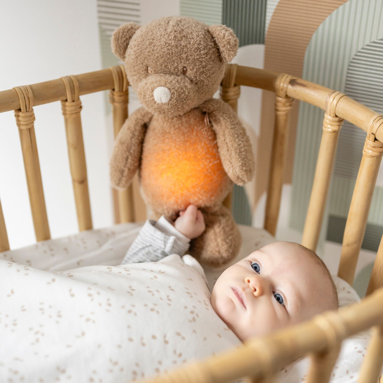 Peluche veilleuse Sleepy Teddy Ours Caramel (Nattou) - Image 2