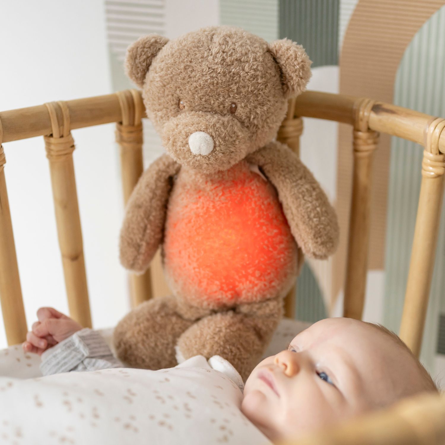 Peluche veilleuse Sleepy Teddy Ours Caramel (Nattou) - Image 3