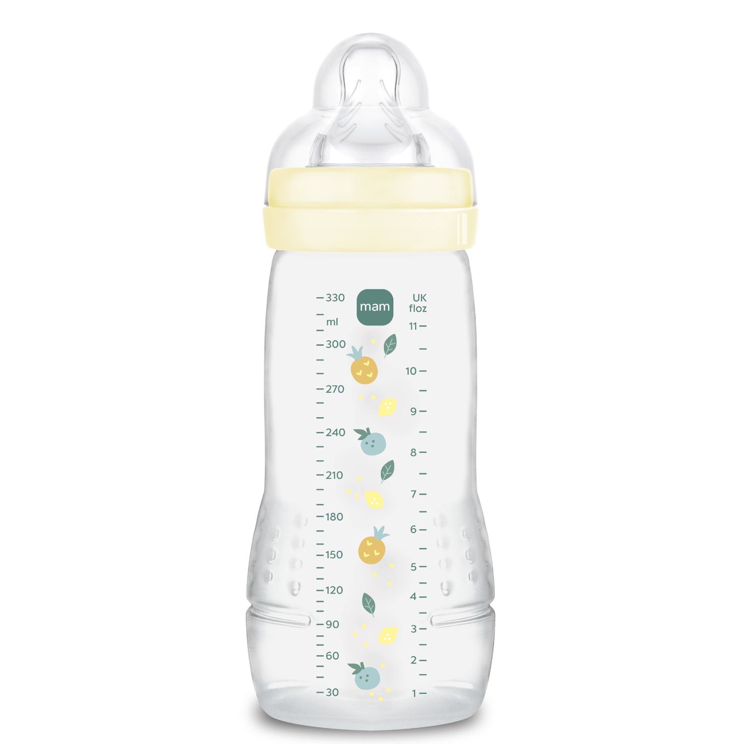 Lot de 2 biberons Easy Active 2ème âge Ice - Tétine débit X (330ml) (Mam) - Image 2