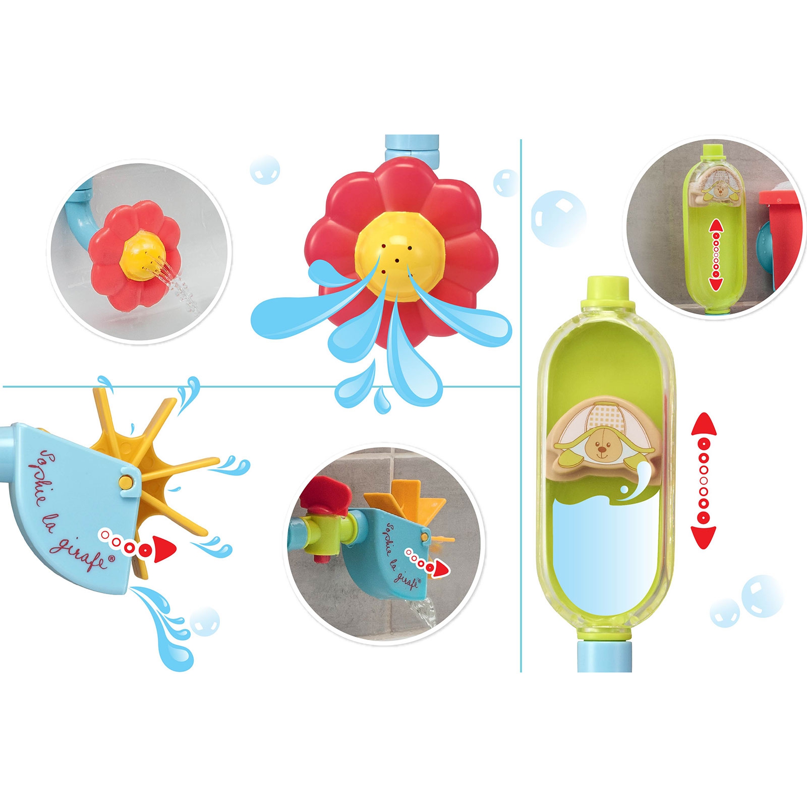 Jouet de bain Tuyaux folies (Sophie la girafe) - Image 3