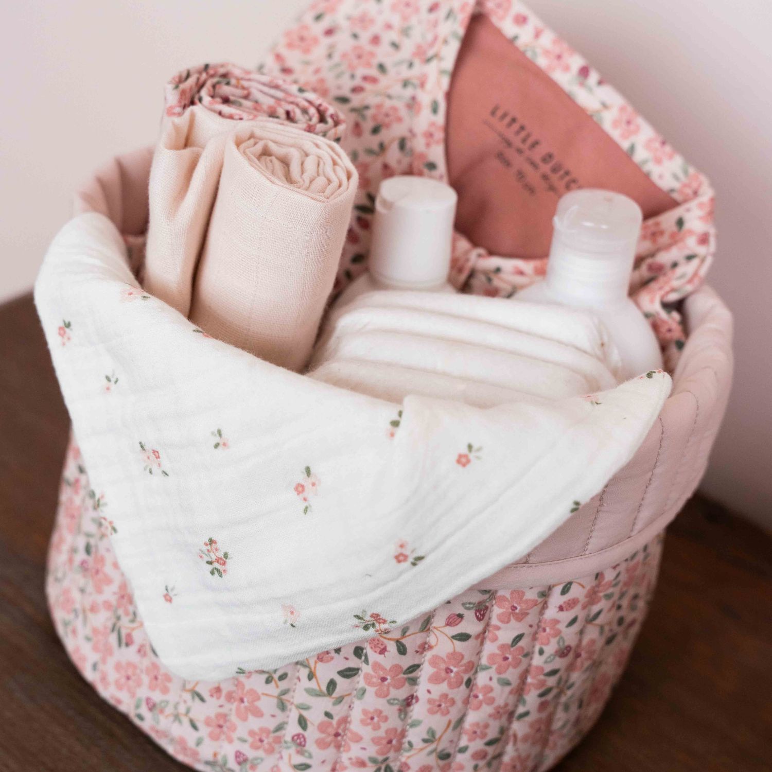 Set de 2 langes en gaze de coton Fairy Blossom-Blossom (70 x 70 cm) (Little Dutch) - Image 1