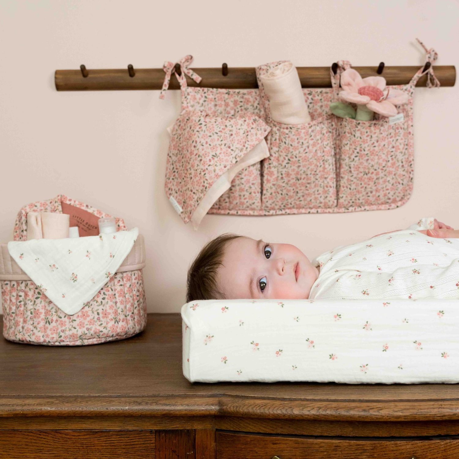 Set de 2 langes en gaze de coton Fairy Blossom-Blossom (70 x 70 cm) (Little Dutch) - Image 2