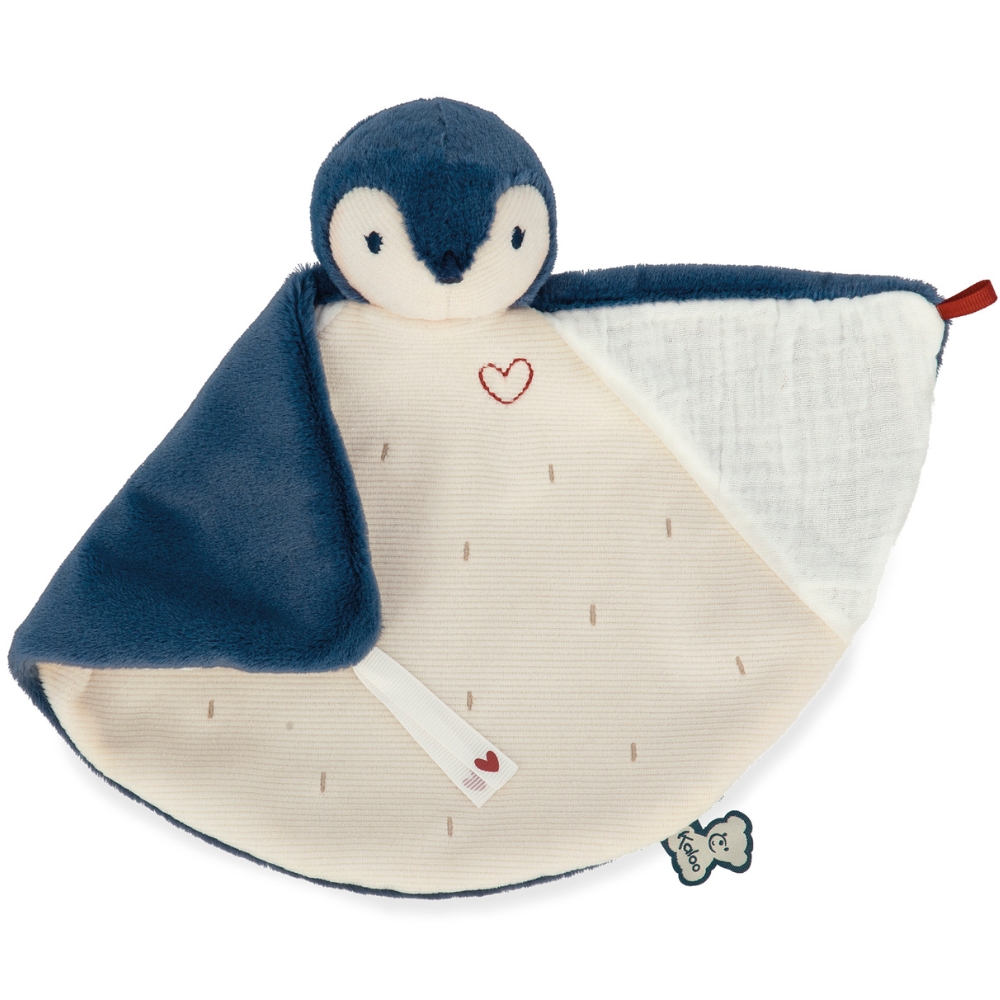 Kaloo - Doudou plat Manchot bleu