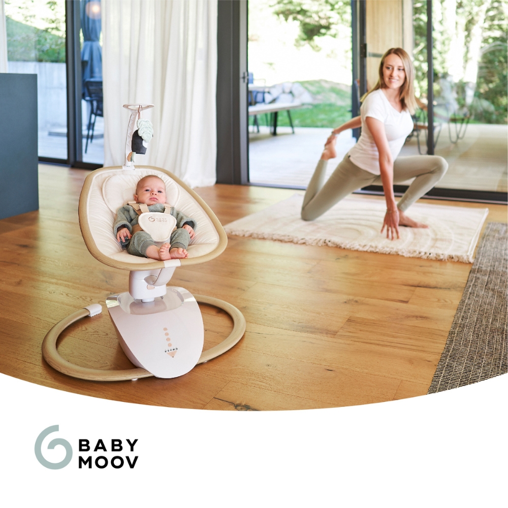 Balancelle électrique Swoon Hoop Sable (Babymoov) - Image 1