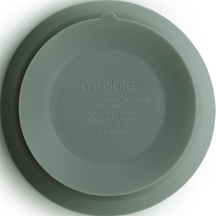 Bol à ventouse en silicone Cambridge Blue (Mushie) - Image 4