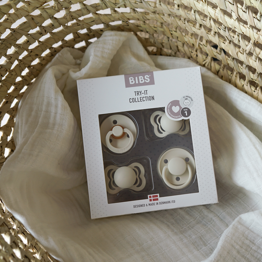 Coffret de 4 sucettes Try It Ivory (0-6 mois) (Bibs) - Image 3