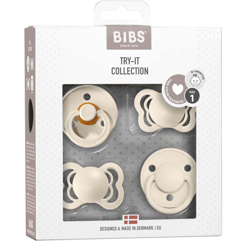 Coffret de 4 sucettes Try It Ivory (0-6 mois) (Bibs) - Image 6