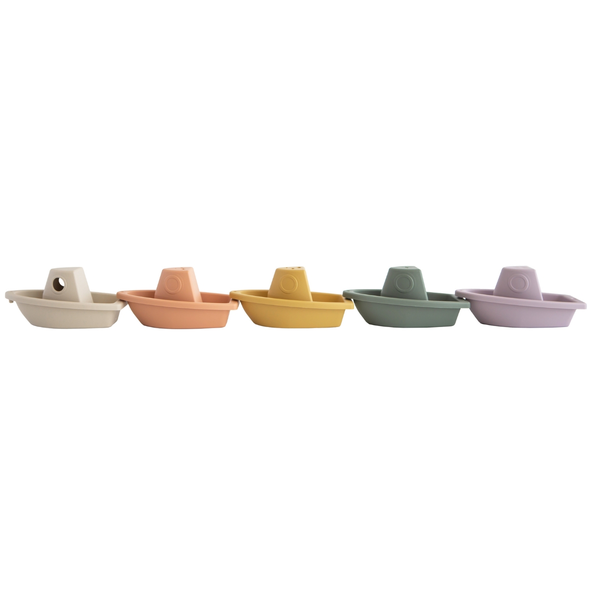 Lot de 5 jouets de bain Boats Rustic (Mushie) - Image 4