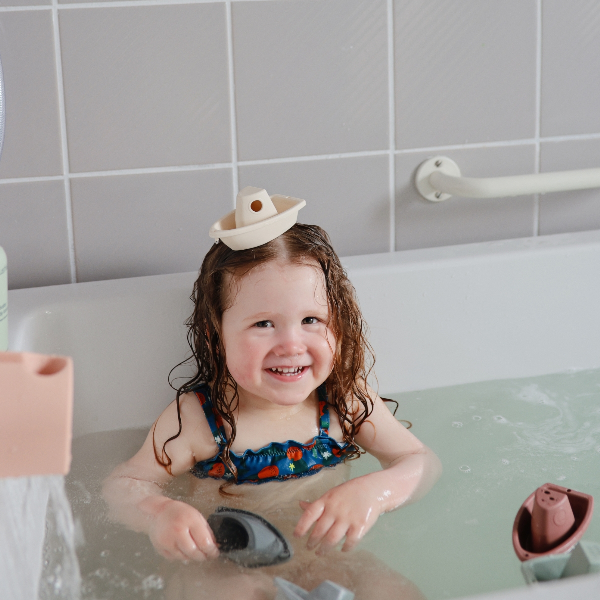 Lot de 5 jouets de bain Boats Rustic (Mushie) - Image 2