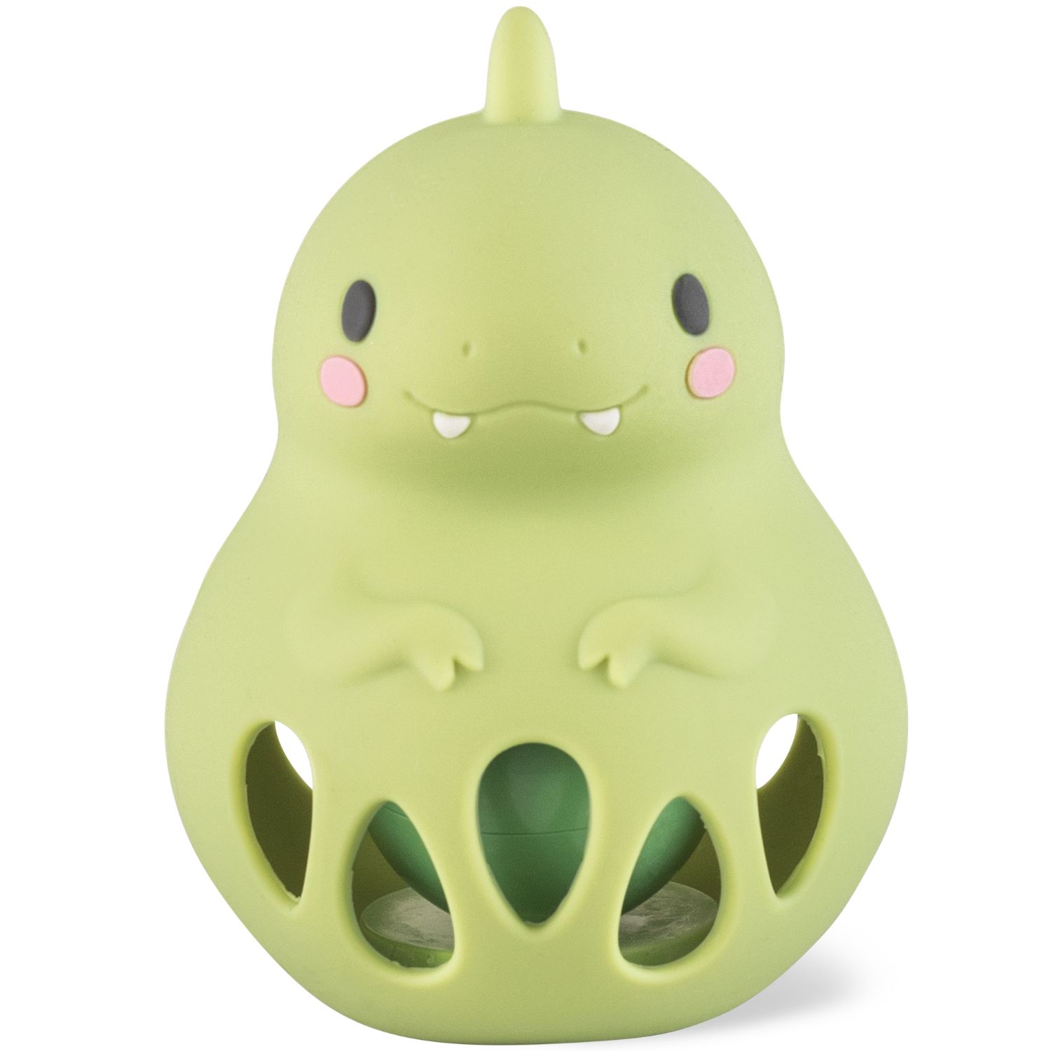 Tiger Tribe - Hochet et anneau de dentition en silicone Dino