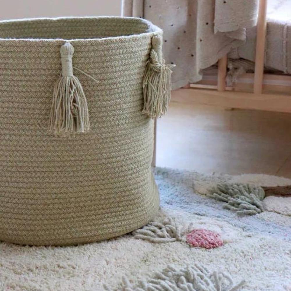 Panier de rangement Woody Olive (30 x 30 cm) (Lorena Canals) - Image 4
