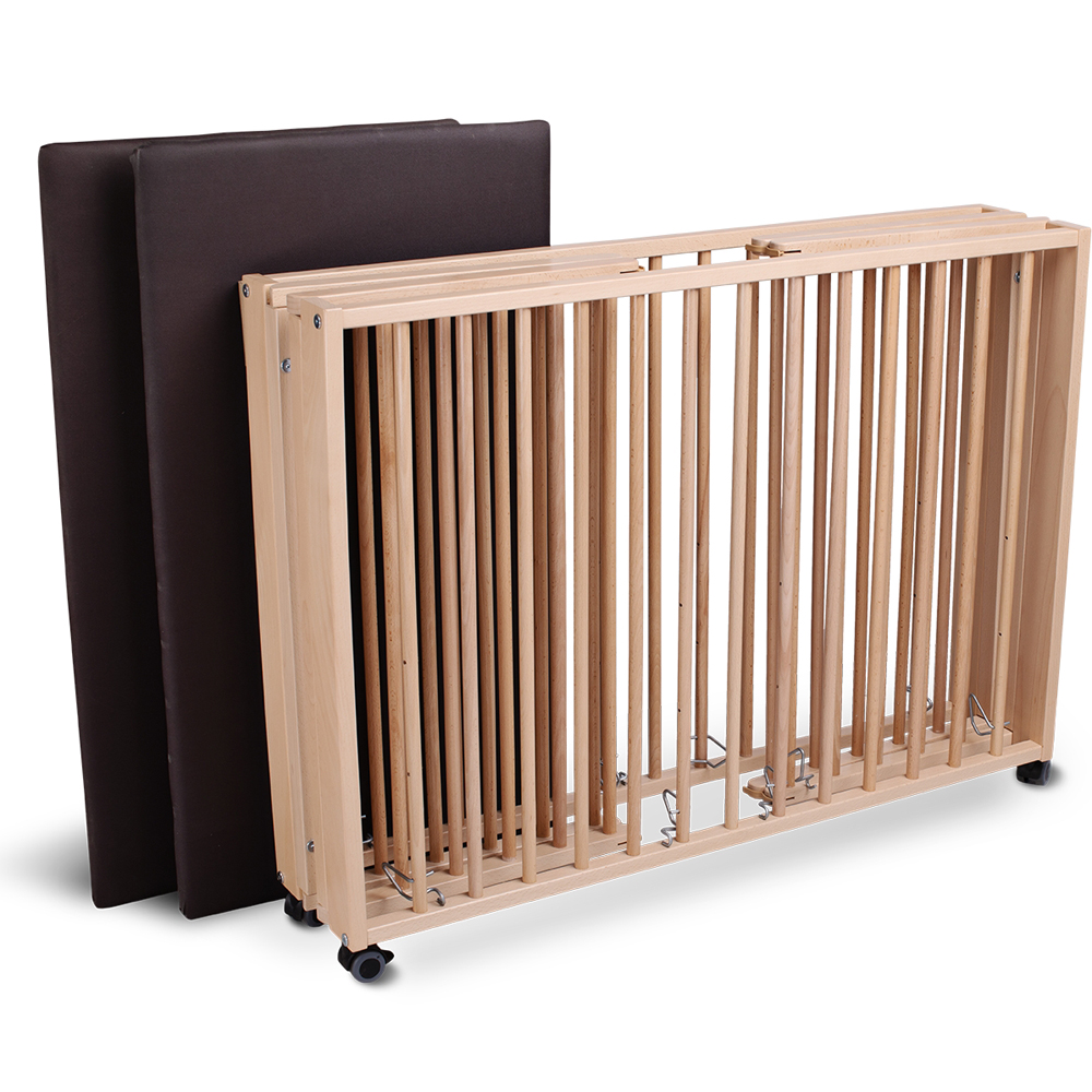 Parc bébé pliant Moritz Natural (89 x 95 cm) (Tissi) - Image 9
