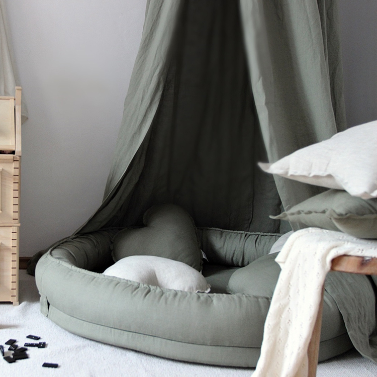 Ciel de lit en lin olive Pure nature (Cotton&Sweets) - Image 4