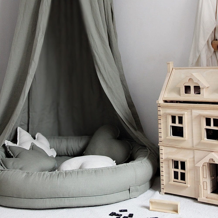 Ciel de lit en lin olive Pure nature (Cotton&Sweets) - Image 5