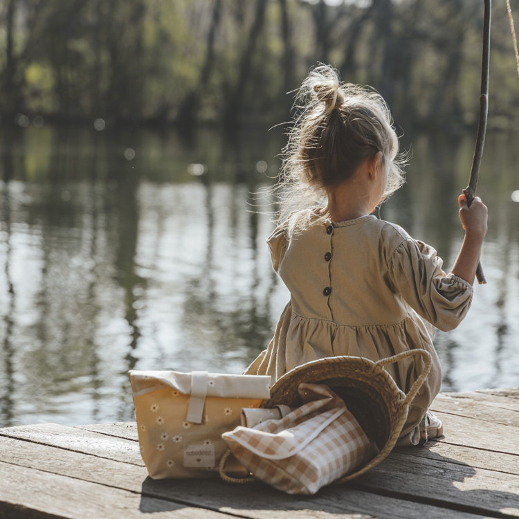 Sac à repas imperméable Eco Sunshine fleur Daisies (Nobodinoz) - Image 1