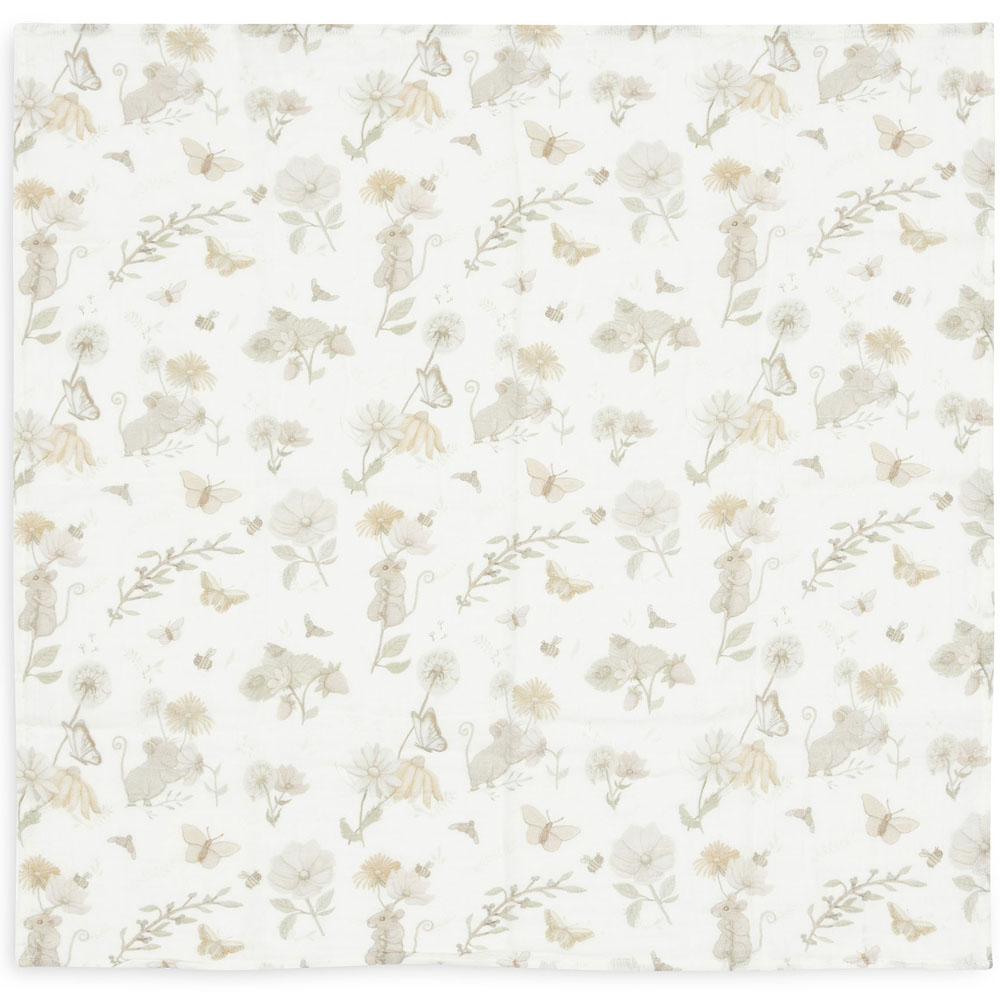 Lot de 2 langes en gaze de coton Dreamy Mouse (70 x 70 cm) (Jollein) - Image 5