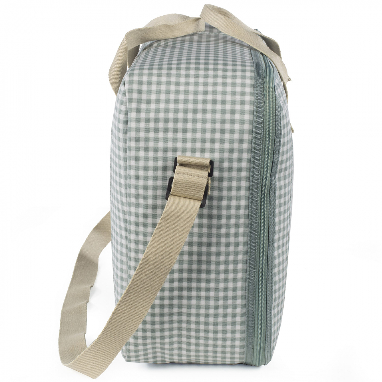 Valise de maternité I love vichy vert (Walking Mum) - Image 4