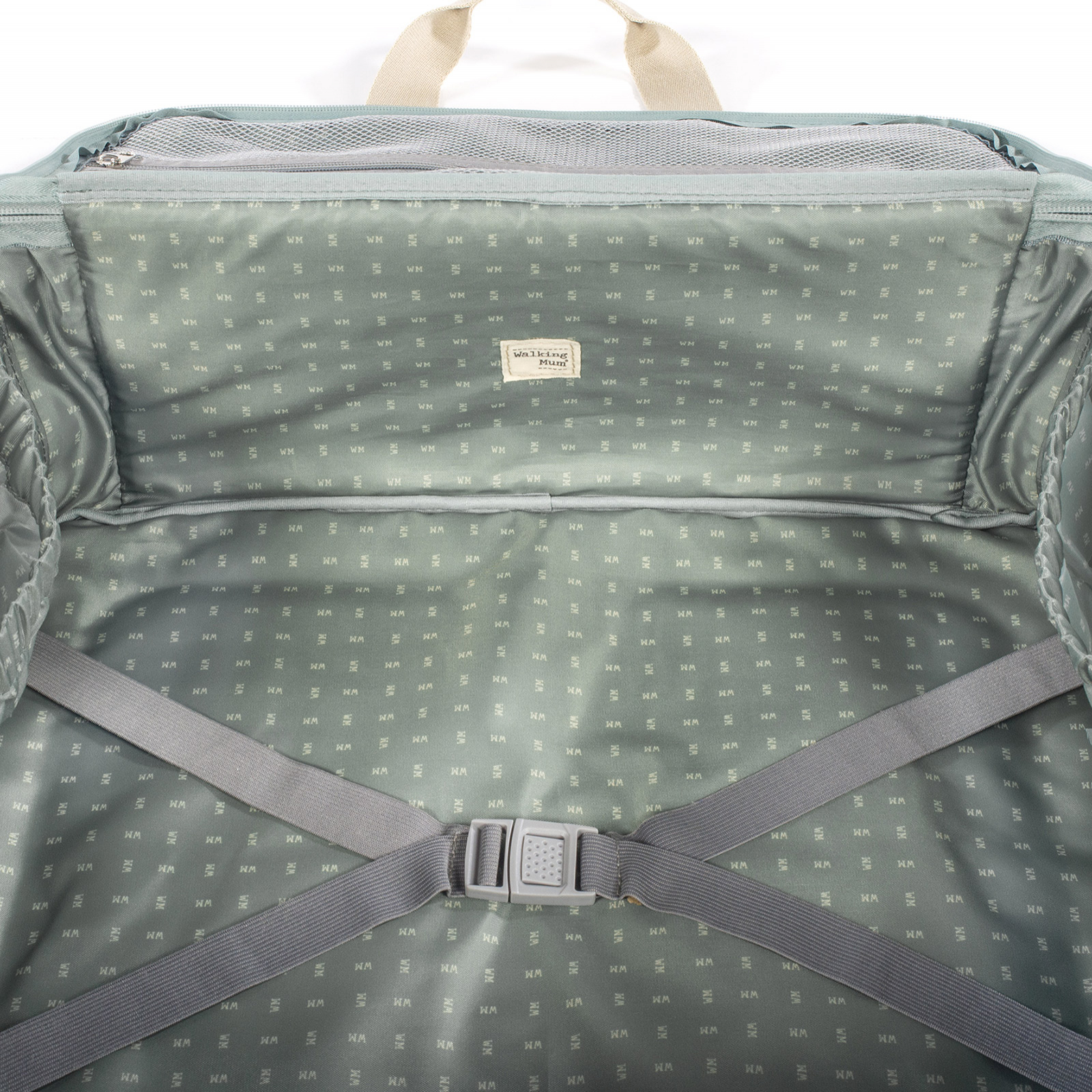 Valise de maternité I love vichy vert (Walking Mum) - Image 8