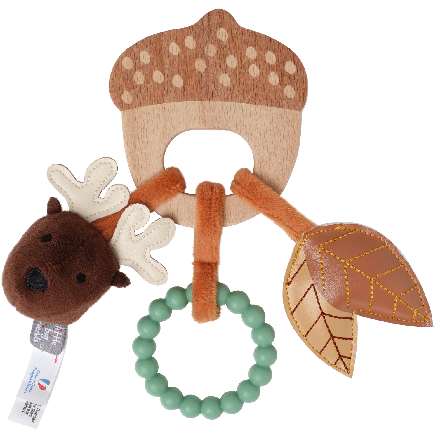 Hochet en bois Forêt (Little Big Friends) - Image 1