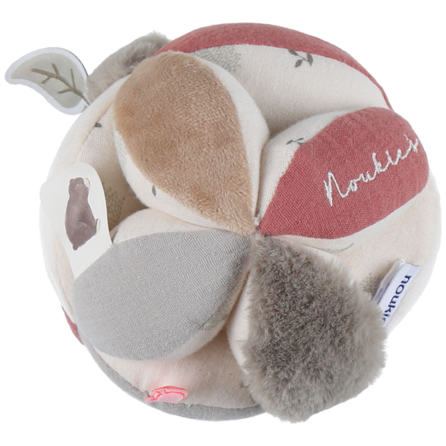 Noukie's - Balle de préhension Fluffy Orso et Lily