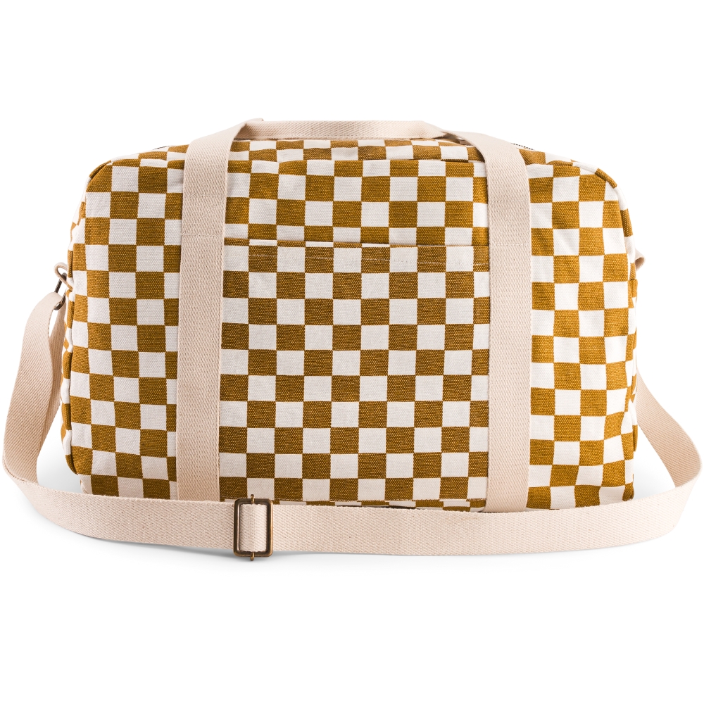 Sac à langer Raphaël damier caramel (Rose in April) - Image 1
