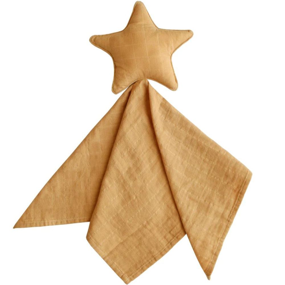 Mushie - Doudou plat étoile Fall yellow