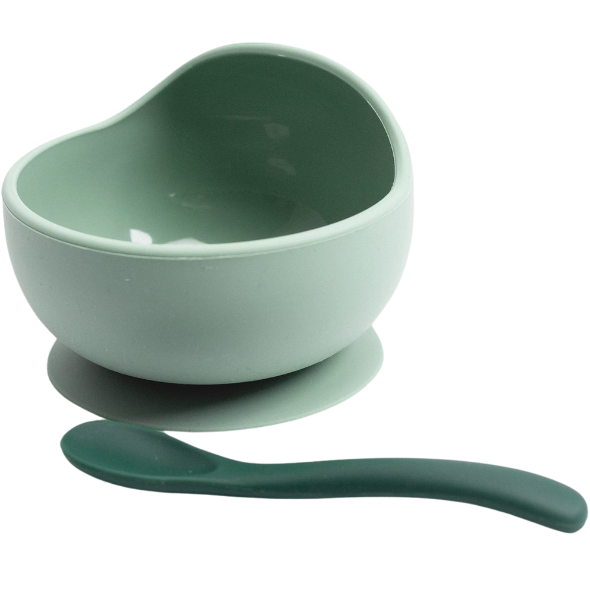 Coffret repas en silicone Vert Sauge-Vert Sapin (2 pièces) (Trois Kilos Sept) - Image 1
