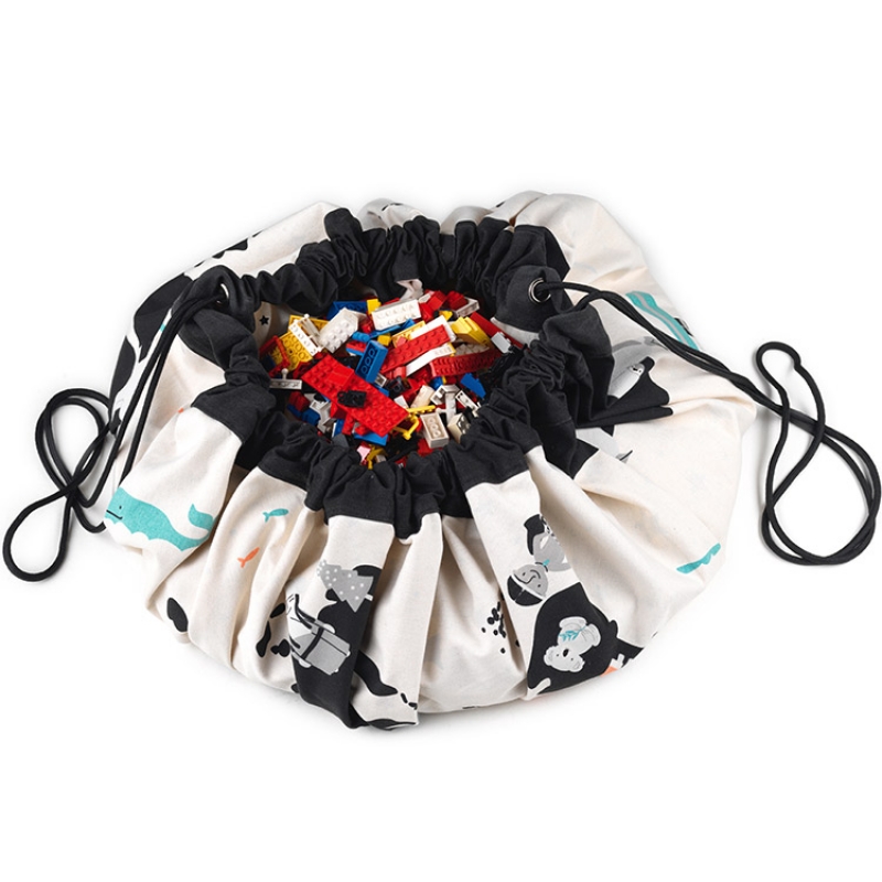 Sac à jouets 2 en 1 réversible Print Worldmap (Play&Go) - Image 6