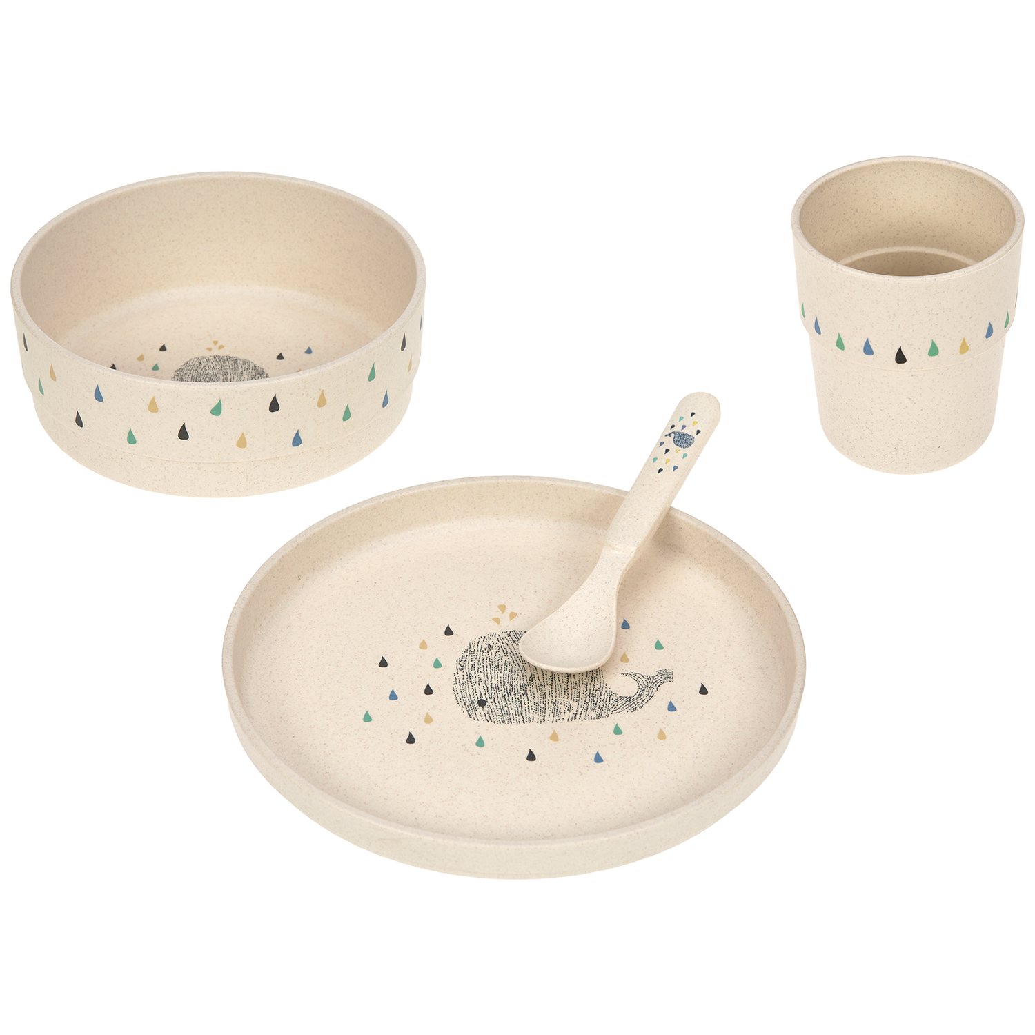 Coffret repas baleine Little Water (Lassig) - Image 1