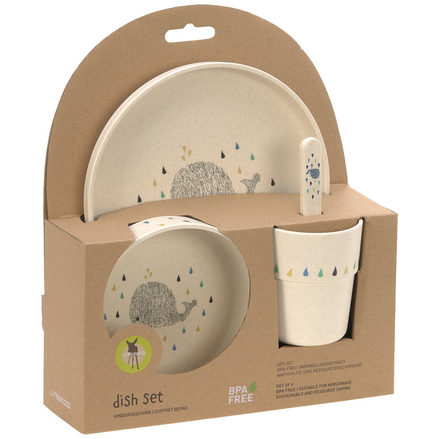 Coffret repas baleine Little Water (Lassig) - Image 2