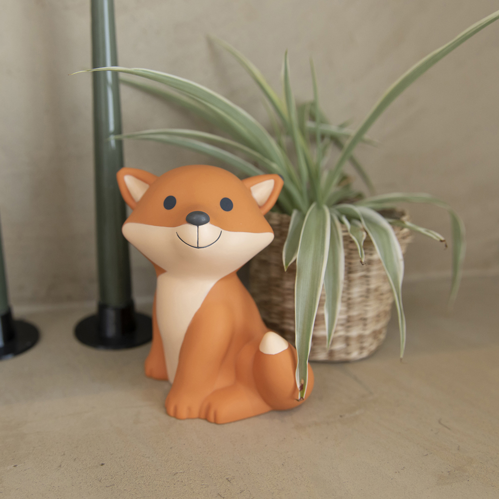 Tirelire César orange (13 cm) (Atelier Pierre Junior) - Image 1