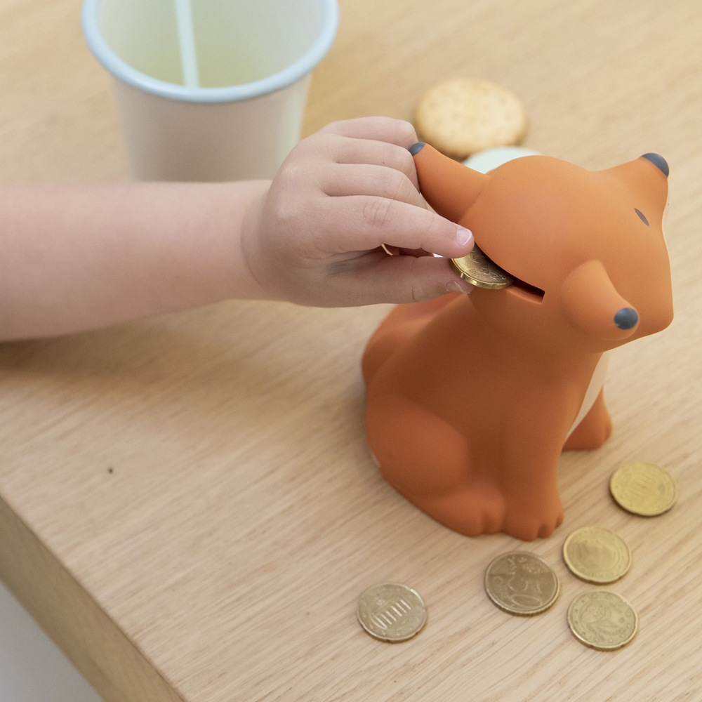 Tirelire César orange (13 cm) (Atelier Pierre Junior) - Image 3